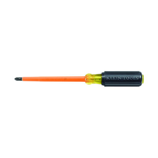 Klein Tool - Klein 603-4-INS Insulated #2 Phillips-Tip Screwdriver - 4" Round-Shank
