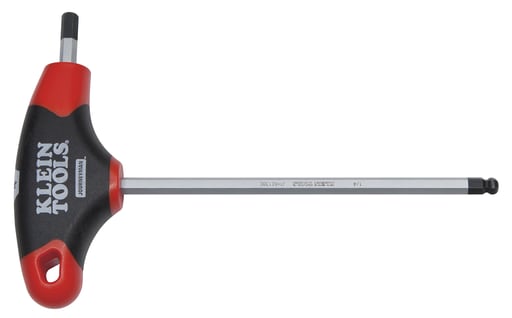 Klein Tool - Klein JTH6E15BE 3/8" Ball-End Hex Key, Journeyman™ T-Handle, 6"