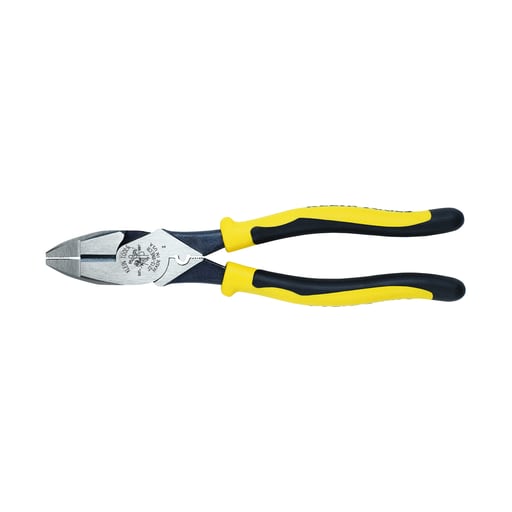 Klein Tool - Klein J213-9NECR Journeyman™ High-Leverage Side-Cutting Pliers - Connector Crimping
