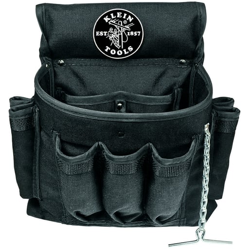 Klein Tool - Klein 5719 PowerLine™ Series Electrician Tool Pouch, 18-Pocket