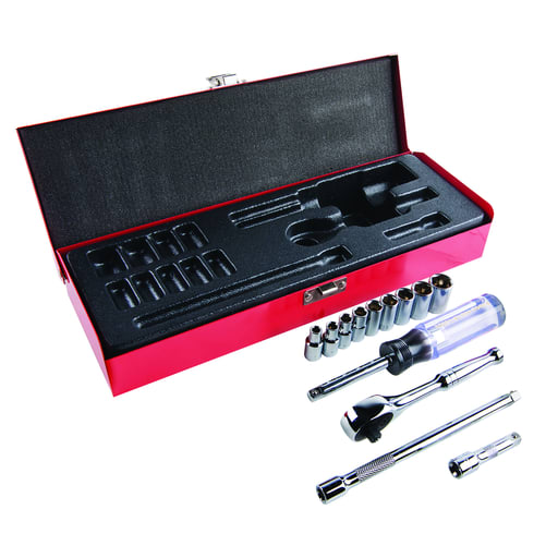 Klein Tool - Klein 65500 13pc Socket Wrench Set, 1/4" Drive