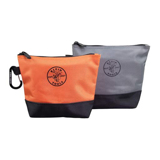 Klein Tool - Klein 55470 Zipper Bag, Stand-Up Tool Pouch, 2-Pack