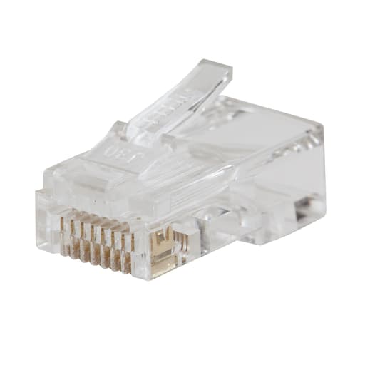 Klein Tool - Klein VDV826-763 Pass-Thru Modular Data Plugs, RJ45-CAT6, 200-Pack
