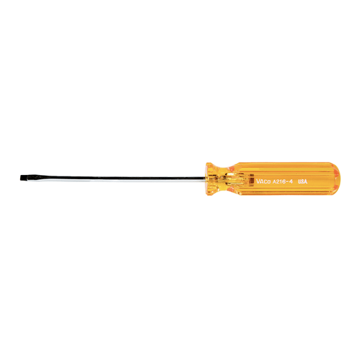 Klein Tool - Klein A216-4 4" Round-Shank 1/8" Cabinet-Tip Screwdriver
