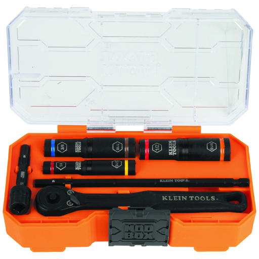 Klein Tool - KLEIN 65238 Flip Socket Set, SAE, 7
