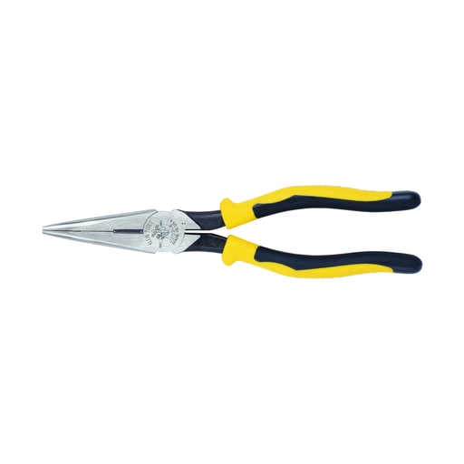 Klein Tool - Klein J203-8 8" Journeyman™ Heavy-Duty Long-Nose Pliers - Side-Cutting