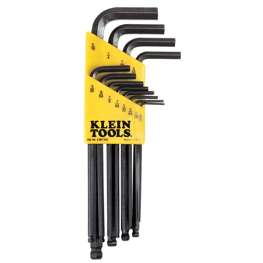 Klein Tool - Klein BLK12 L Style Ball End Hex Key Caddy Set 12-Piece