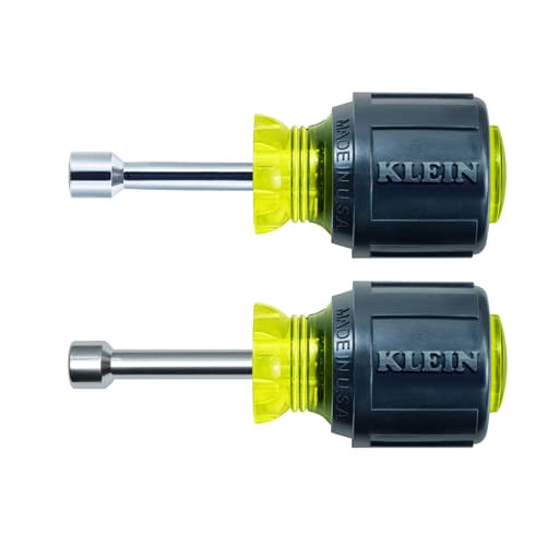 Klein Tool - Klein 610M 2pc Magnetic Nut Driver Set, 1/4" & 5/16", 1-1/2" Shaft