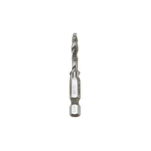 Klein Tool - Klein 32240 Drill-Tap, 10-24 Drill Tap Tool, 1/4" Hex, High Speed Steel