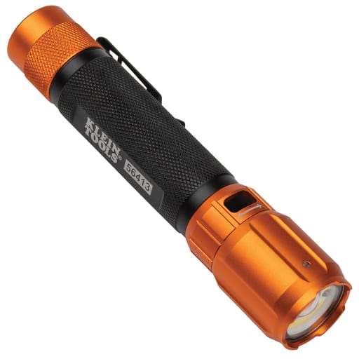 Klein Tool - Klein 56413 Rechargable 2-Color LED Flashlight w/Holster