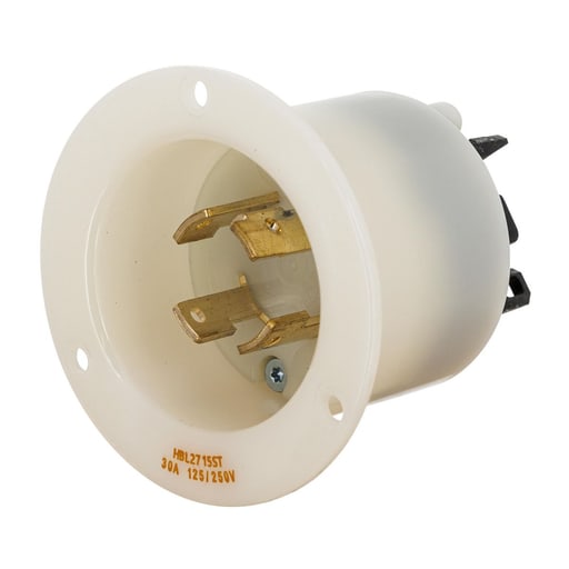 Hubbell Wiring Device - HWDK HBL2715ST LKG FLG-INLT, 30A 12