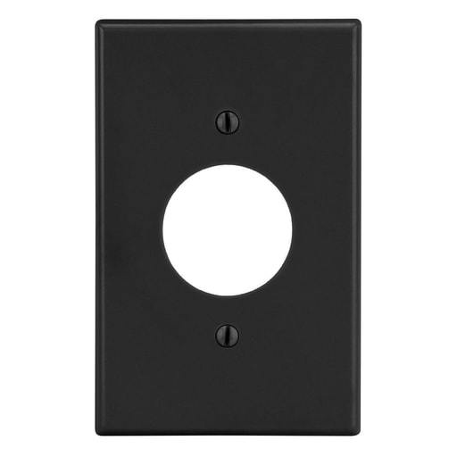 Hubbell Wiring Device - HWDK P7BK WALLPLATE, 1-G, 1.40" OPN