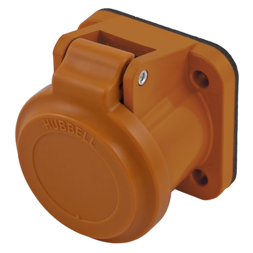 Hubbell Wiring Device - Hubbell HBLNCAO Single Pole, NON-MET COVER, ORANGE
