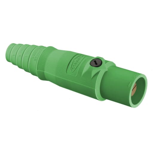 Hubbell Wiring Device - Hubbell HBL300MGN 300 Amp 600 VAC 250 VDC 1-Pole Green Male Plug