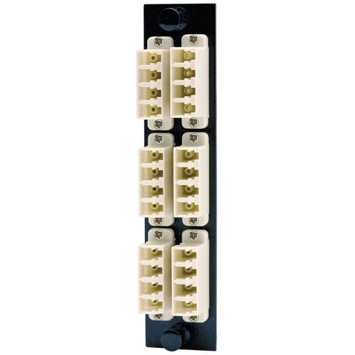 Hubbell Wiring Device - HPW FSPNLCQS6BE FIBER, ADAPT PNL,24