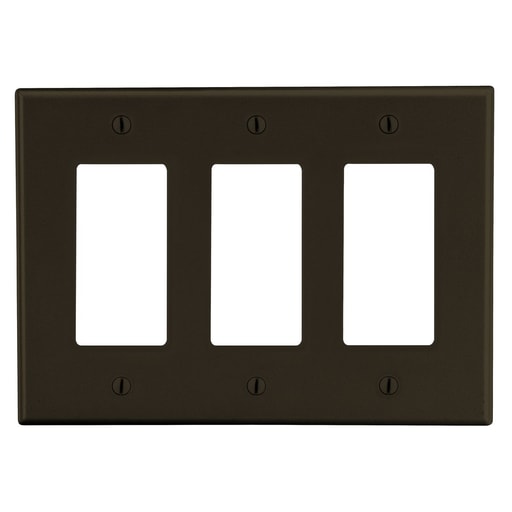 Hubbell Wiring Device - HWDK PJ263 WALLPLATE, M-SIZE, 3-G,