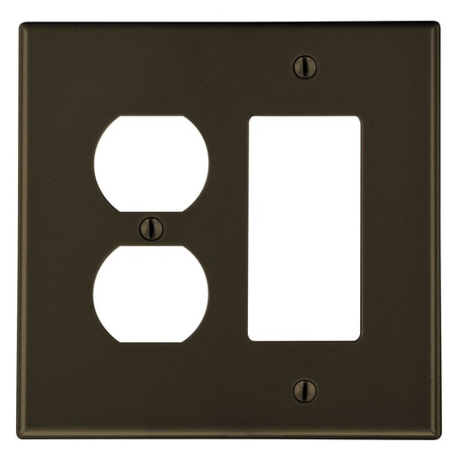 Hubbell Wiring Device - HWDK PJ826 WALLPLT, M-SIZE, 2-G, 1