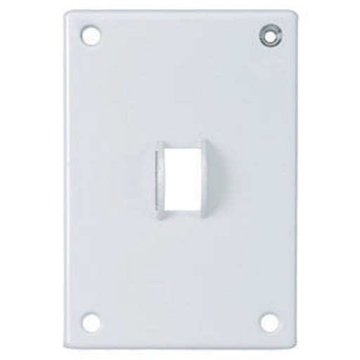 Hubbell Wiring Device - Hubbell SWP1 SEC WALLPLATE, 1-G, SWITCH, WH