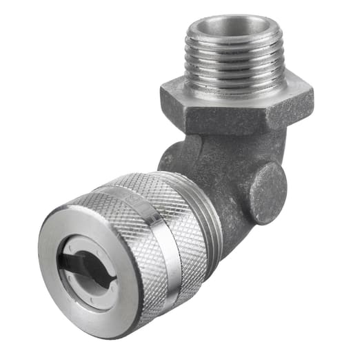 Hubbell Wiring Device - Hubbell NHC1022 1/2 Inch Male Threaded 0.25 to 0.38 Inch Machined Aluminum 90 Degrees Cord Connector