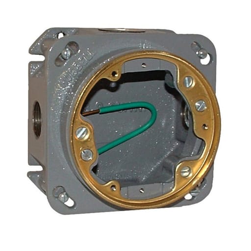Raco Manufacturing - Raco 6263 4" Round Concrete Floor Box with 3/4" Threaded Hubs and Adjustable Height Feature