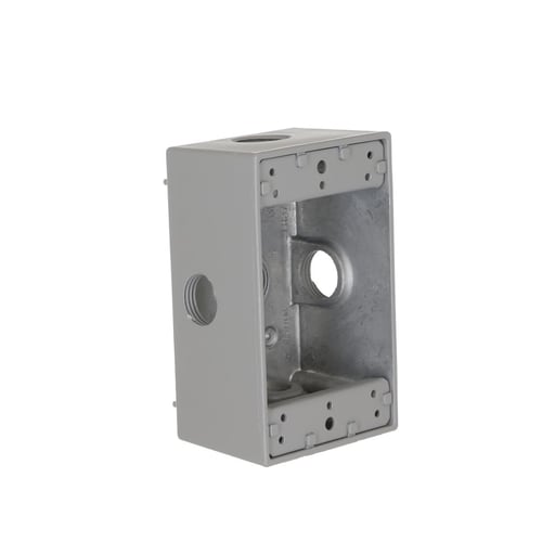 Raco Manufacturing - Raco 5323-0 Single Gang Weatherproof Box, (5) 1/2" Outlets