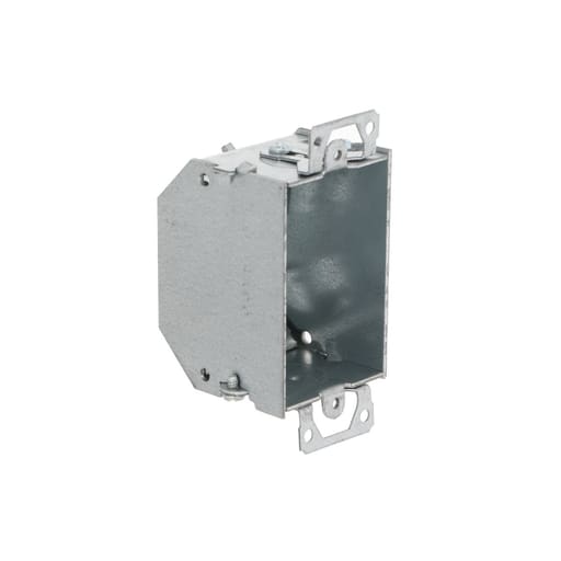 Raco Manufacturing - Raco 471 3" x 2" Switch Box, Gangable, 2-1/4" Deep, One 1/2" KO & NMSC Clamps, Plaster Ears
