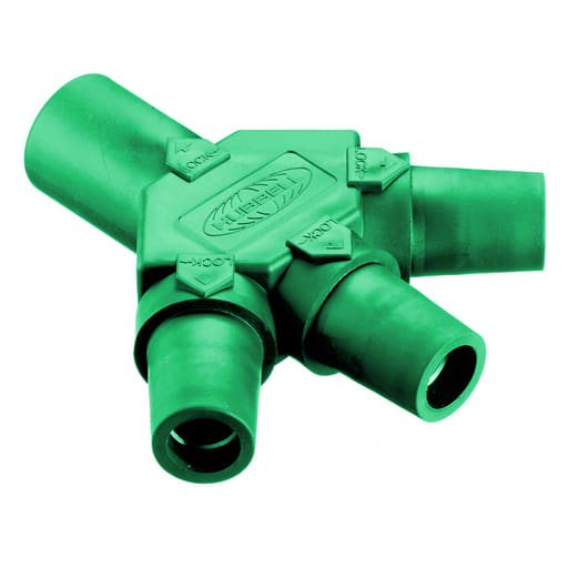Hubbell Wiring Device - Hubbell HBLM3FGN Single Pole, TRI TAP, M-F-F-F, GREEN