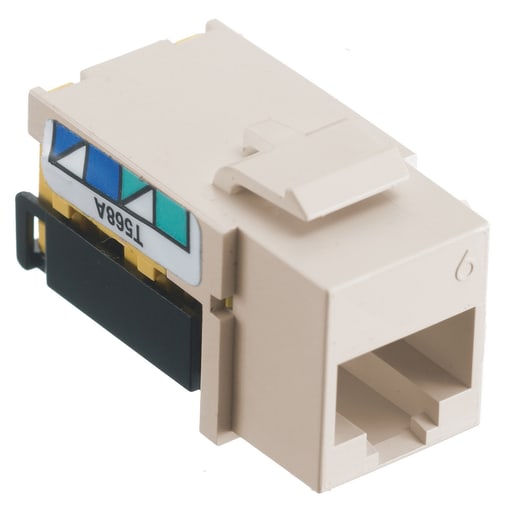 Hubbell Wiring Device - HWDK NSJ6LA JACK, NSJ,CAT6,8POS,UNI