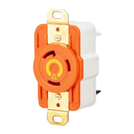 Hubbell Wiring Device - HCI IG2610ST LKG RCPT, IG, 30A 125V