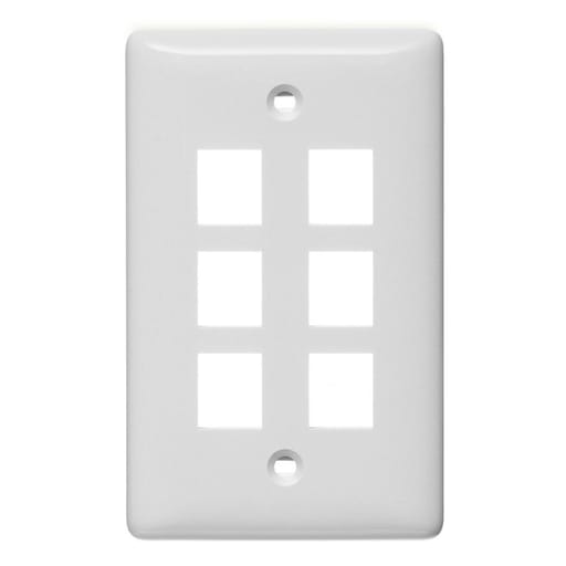 Hubbell Wiring Device - HPW NSP16W PLATE, WALL,LABEL-LESS,1