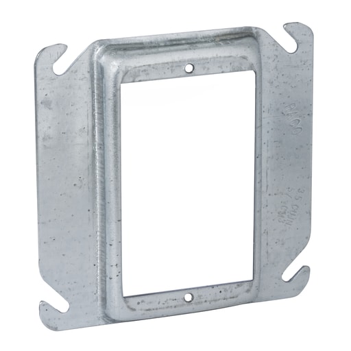 Raco Manufacturing - Raco 782 4" Square Cover, 1-Device, 1/2" Raised, Tile