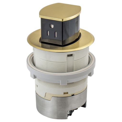 Hubbell Wiring Device - HPW RCT200BR 15A KIT KTCN CNTR RCPT