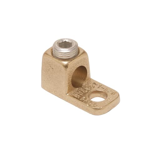 Burndy - Burndy KA4C Copper Terminal, 1 Hole, 14 AWG (Sol)-4 AWG (Str), 1/4" Stud, 1 Screw