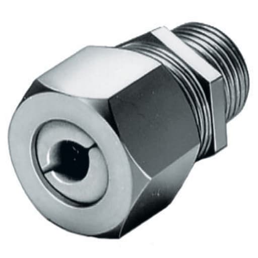 Hubbell Wiring Device - Hubbell SHC1022SS 1/2 Inch Male Threaded 0.25 to 0.38 Inch Stainless Steel Straight Cord Connector