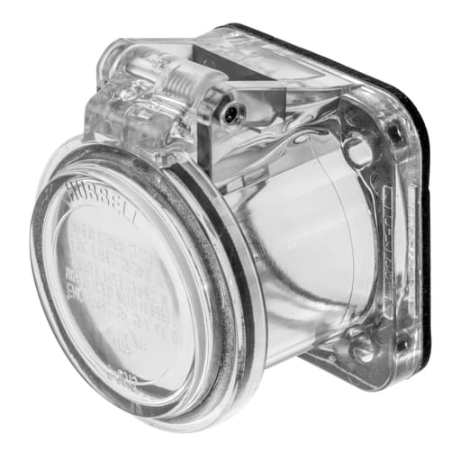 Hubbell - Hubbell HBLNCC Single Pole, NON-MET COVER, CLEAR