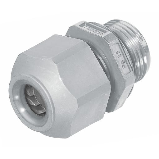 Hubbell Wiring Device - Hubbell SECP11GA PG11 0.23 to 0.4 Inch Gray Non-Metallic Low Profile Cord Connector