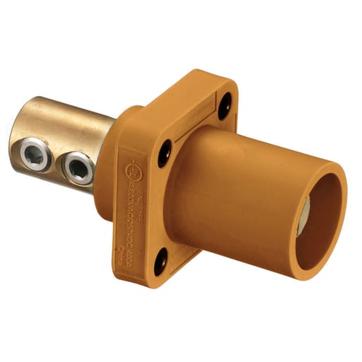 Hubbell Wiring Device - Hubbell HBLMRO Single Pole, 300/400A Male Receptacle, SCRW, OR