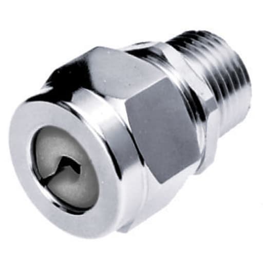 Hubbell Wiring Device - Hubbell SHC1043ZP 1 Inch Male Threaded 0.88 to 1 Inch Zinc Plated Steel Straight Cord Connector