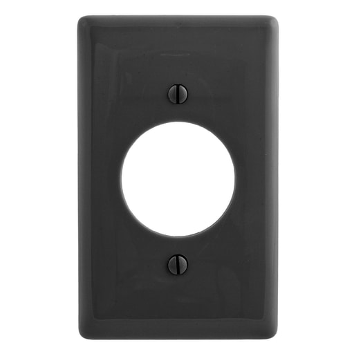 Hubbell Wiring Device - Hubbell NP720BK WALLPLATE, 1-G, 1.60" OPNG, BK