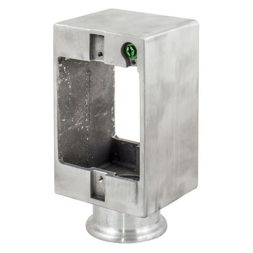 Hubbell Wiring Device - Hubbell SA6686G Pedestal, Aluminum, Grounded, 2-G, w/ 1" Hub