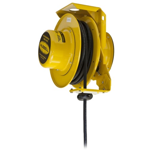 Hubbell Wiring Device - Hubbell HBL501242W w/PROOF ELEC REEL, 50', 12/4 SO CORD