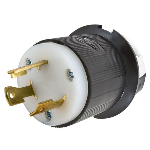 Hubbell Wiring Device - HWDK HBL2601 LKG PLUG, 30A 240V L-N