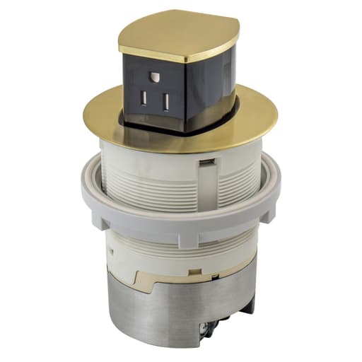 Hubbell Wiring Device - HPW RCT201BR 15A KIT KTCN CNTR RCPT