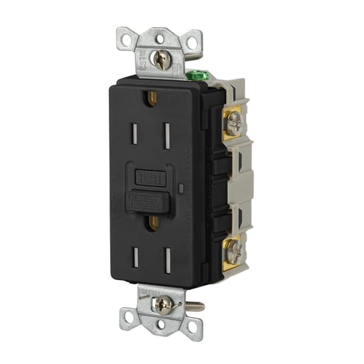 Hubbell Wiring Device - HWDK GFRTR15BLK 15A 125VAC COMM TR