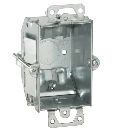 Raco Manufacturing - Raco 487 3" x 2" Switch Box, Gangable, 2-1/4" Deep, One 1/2" KO & NMSC Clamps, TIGER GRIP, Old Work