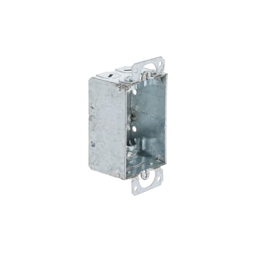 Raco Manufacturing - Raco 410 3" x 2" Switch Box, 1-1/2" Deep, NMSC Clamps, Plaster Ears