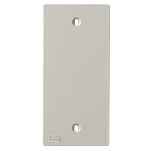 Hubbell Wiring Device - Hubbell KP14FACEPLT, KP SER, 1-G, BLANK