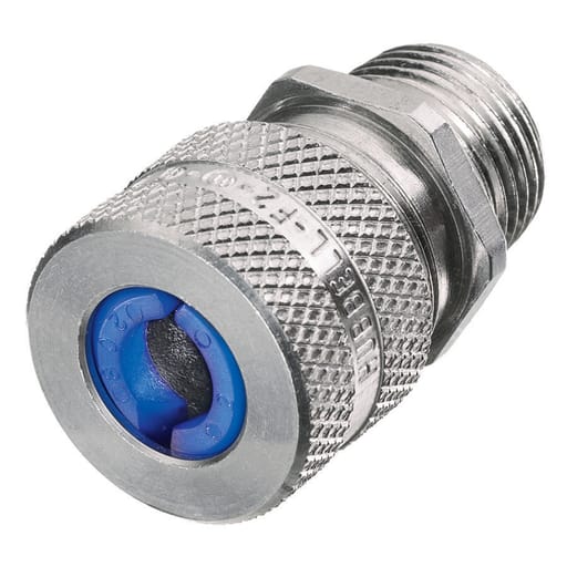 Hubbell Wiring Device - Hubbell / Kellems SHC-1023 1/2" x .38"-.50" Straight Male Cord Connector - Aluminum
