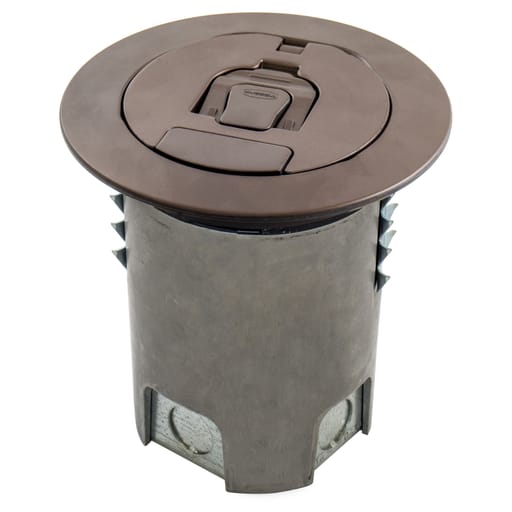 Hubbell Wiring Device - Hubbell AFBS1R4BRZ4" AFBS1R4BASE WITH BRONZE COVER