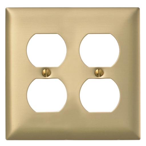 Hubbell Wiring Device - HWDK SB82 WALLPLATE 2-G, 2) DUP, BR